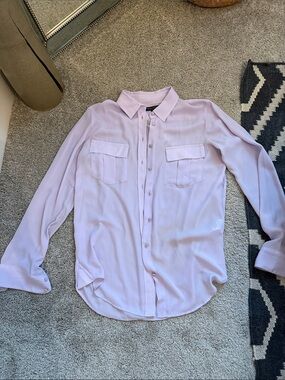 Banana Republic Pale Lavender Button-Down Shirt